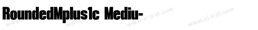 RoundedMplus1c Mediu字体转换